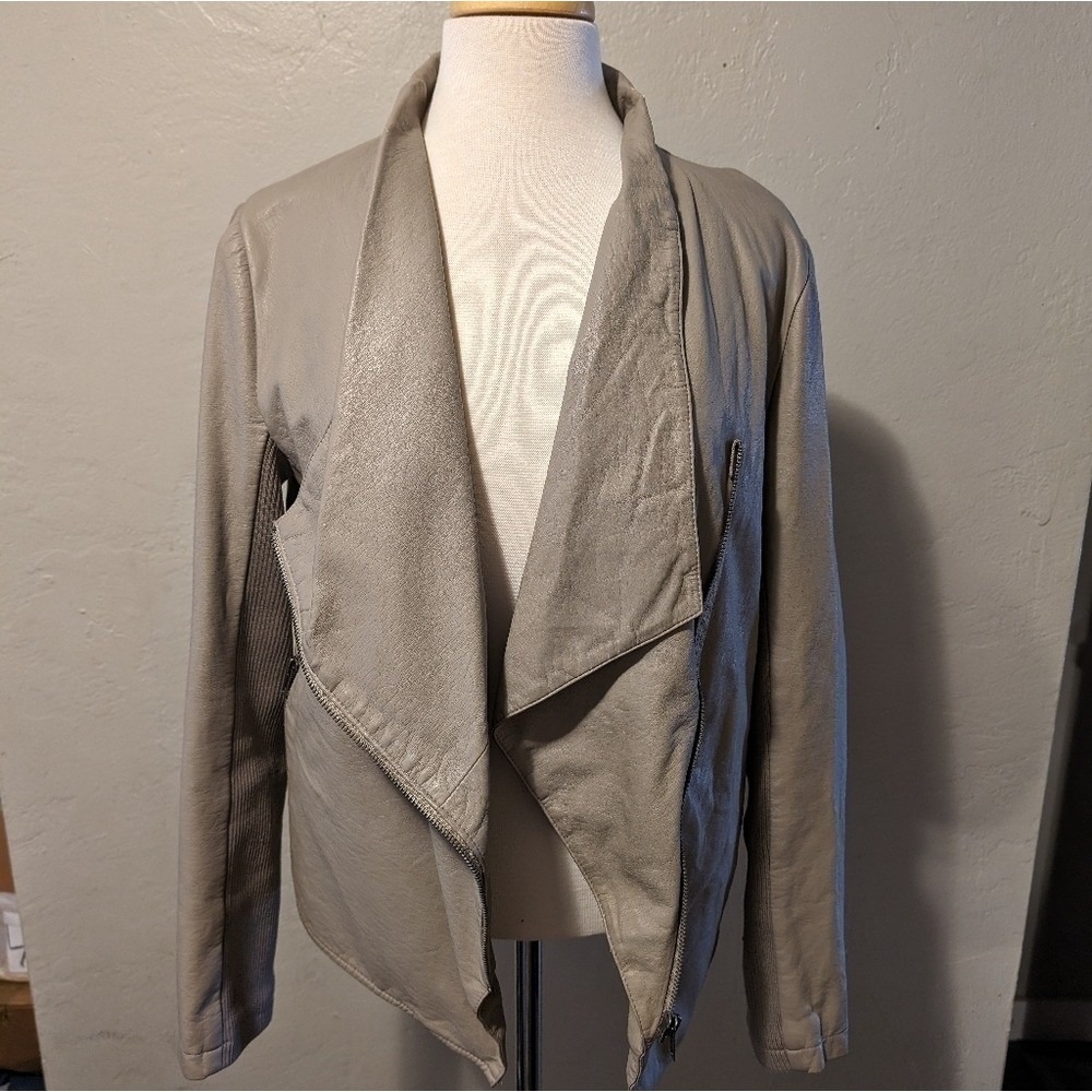 BB Dakota  gray moto jacket size L‎